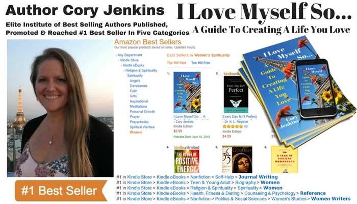 Start Living a Life You Love With Author Cory Jenkins’ New #1 Best Selling Book – I Love Myself So…