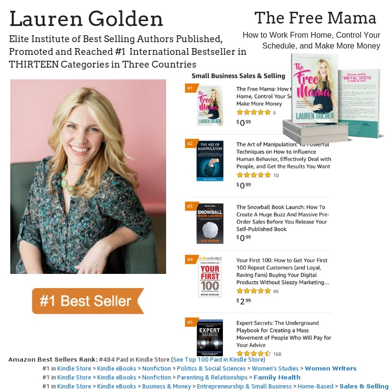 Author Lauren Golden Hits #1 Bestseller on Amazon