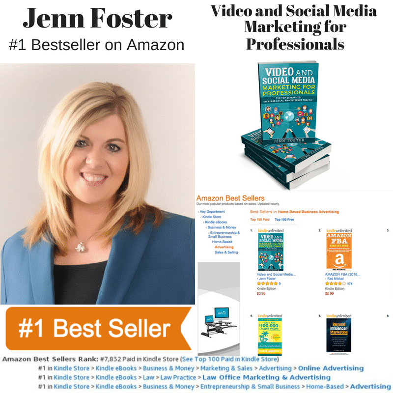 Jenn Foster Hit #1 with the 2nd Edition of Video and Social Media Marketing for Professionals