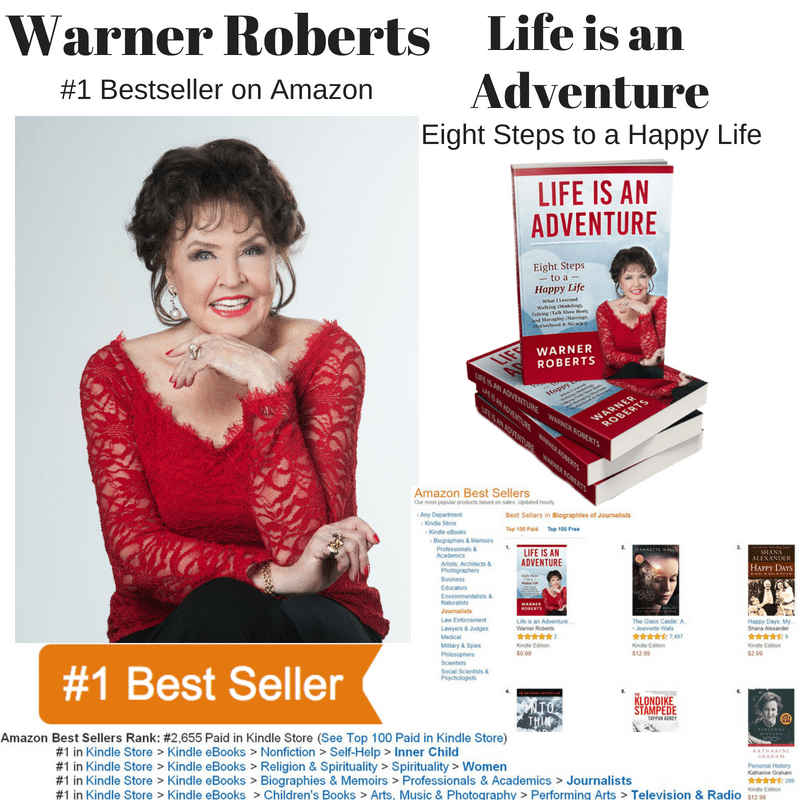 Author Warner Roberts Hit #1 with Her New Book Life is an Adventure!